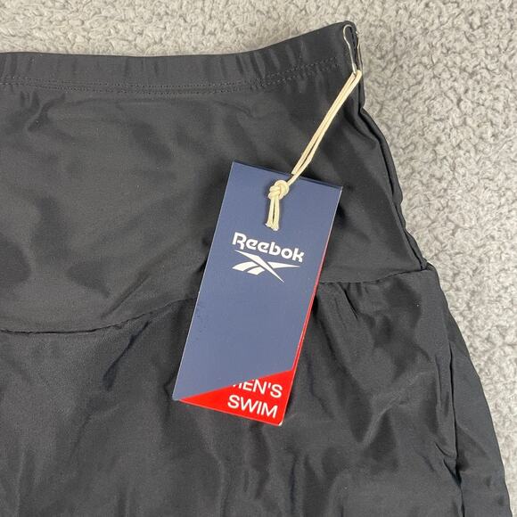 Reebok Women's Sz. 14 Black Quick Dry UPF 50+ Control Swim Shorts w/ Brief Liner - Picture 2 of 13